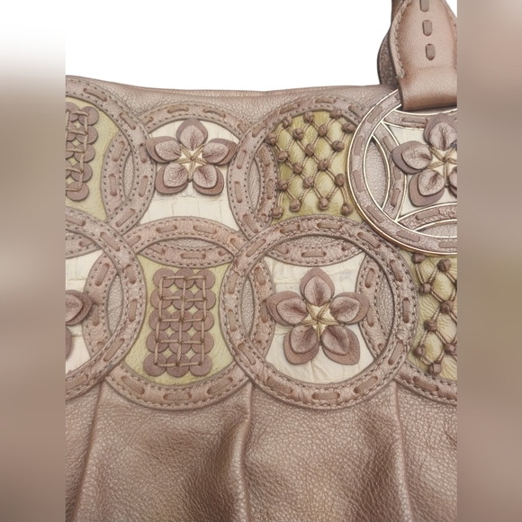 Brighton NALA Leather Metallic Bronze Masterpiece Collection Handbag RETIRED - Picture 5 of 16